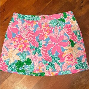 Lilly Pulitzer Colette Skirt Skort Multi Tiger’s Lair women’s 8 pink blue green